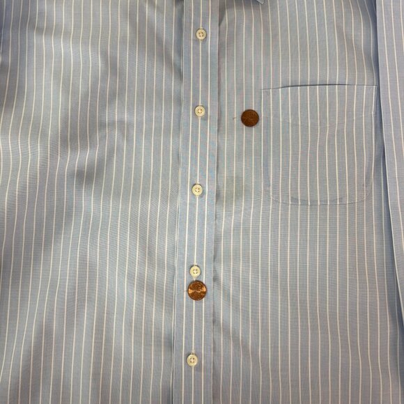 Ralph Lauren Black Label Long Sleeve Shirt Men's Non-Iron 16.5 X 34-35 - Cotton - Picture 14 of 16